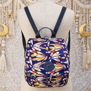 Kipling Annic Convertible Mini Backpack Bag Retro Floral Very Clean